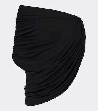 Draped one-shoulder jersey top | Balenciaga