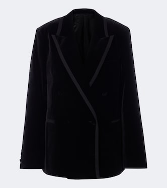 Double-breasted velvet blazer | Fendi