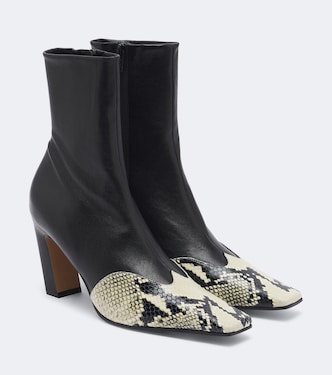 Nevada leather ankle boots | Khaite