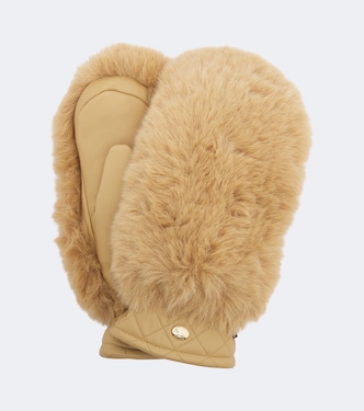Hill leather mittens | Goldbergh