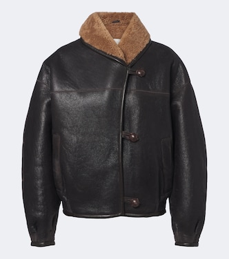 Jacke Charina aus Leder mit Shearling | Isabel Marant