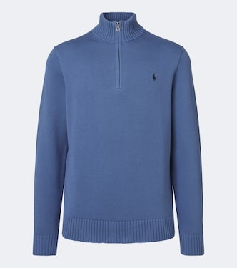 Jersey Pony de algodón con media cremallera | Polo Ralph Lauren