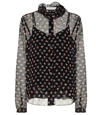 بلوزة من الشيفون بطبعات الورود | See By Chloé
