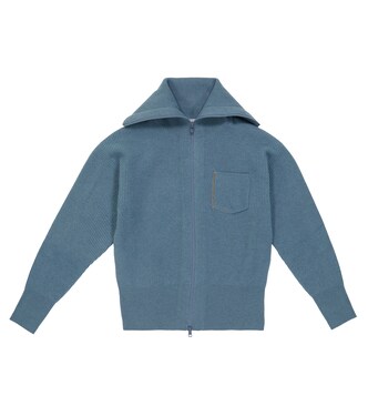 Zipped cashmere cardigan | Brunello Cucinelli Kids