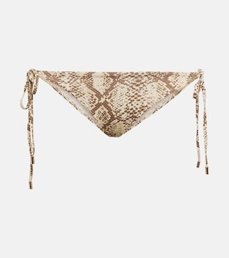 Cancun snake-print bikini bottms | Melissa Odabash