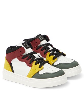 Colorblocked leather sneakers | Il Gufo