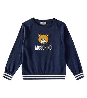 Teddy Bear cotton and wool sweater  | Moschino Kids