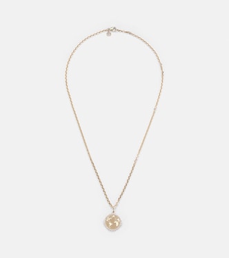 Collier World Traveler en or 14 ct et diamants | Sydney Evan
