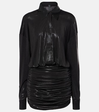 Boyfriend 러치드 라메 미니드레스 | Norma Kamali