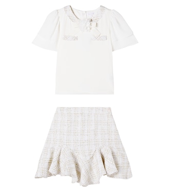 Tweed top and skirt set | Patachou