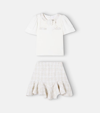 Tweed top and skirt set | Patachou