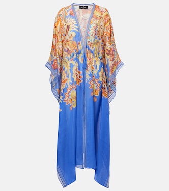 Printed cotton and silk beach cover-up | Etro