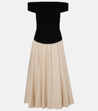 Adaline linen-blend midi dress | Simkhai