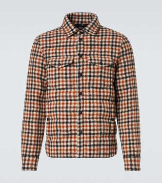 Gelt checked virgin wool down jacket | Moncler Grenoble