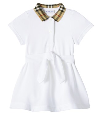 Baby Burberry Check cotton polo dress | Burberry Kids