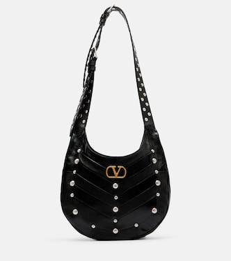 Medium studded leather shoulder bag | Valentino Garavani