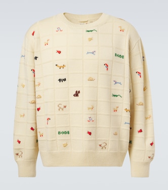 Zoologist wool and alpaca sweater | Bode