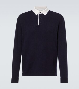 Wool and cashmere polo sweater | Allude