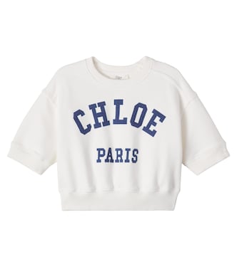 Logo cotton jersey T-shirt | Chloé Kids
