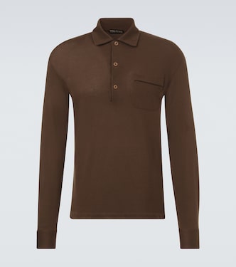 Silk and cotton piqué polo shirt | Tom Ford