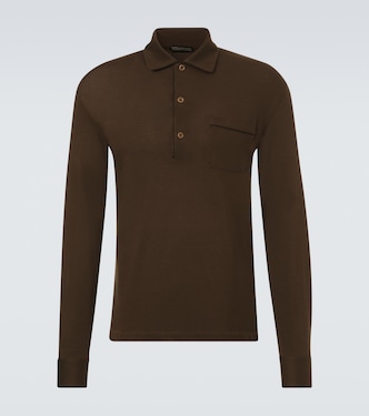 Silk and cotton piqué polo shirt | Tom Ford