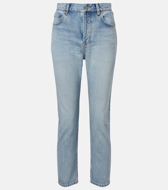 '90s cropped slim jeans | Saint Laurent