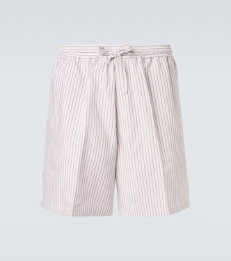 Julian striped cotton and silk shorts | Umit Benan