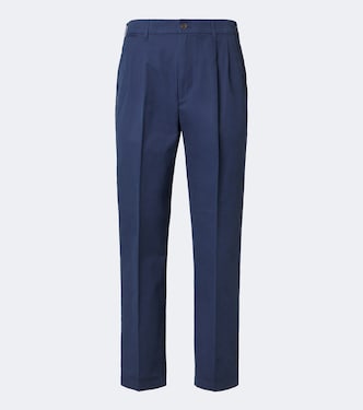 Cotton twill straight chinos | Dunhill