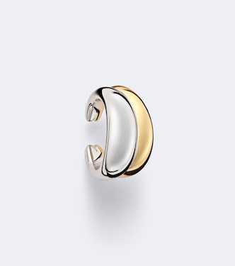 Two Tone 14kt gold-plated ear cuff | Jennifer Fisher
