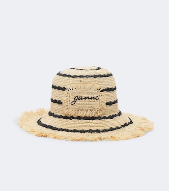 Bucket Hat aus Bast | Ganni