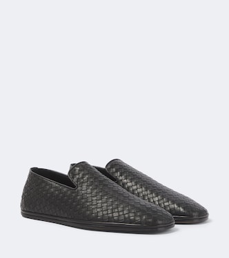 Slip-on Palazzo in pelle Intrecciato | Bottega Veneta