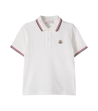 Logo cotton piqué polo shirt | Moncler Enfant