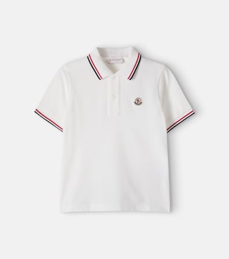 Logo cotton piqué polo shirt | Moncler Enfant