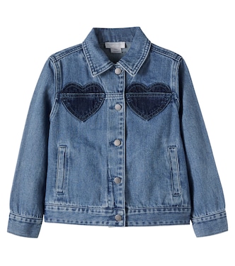 Patch-appliqué denim jacket | Stella McCartney Kids