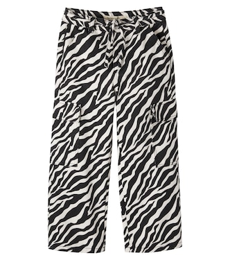 Zebra-print cotton pants | The New Society