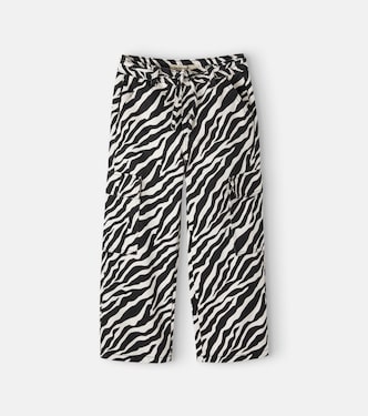 Zebra-print cotton pants | The New Society