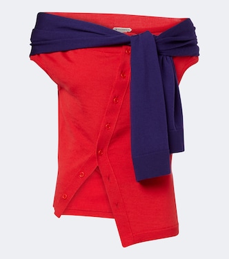 Off-Shoulder Pullover aus Wolle | JW Anderson