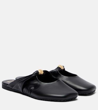 Pebble Soft leather mules | Loewe