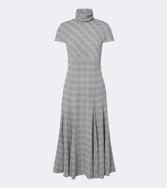 Thea Prince of Wales check midi dress | Emilia Wickstead
