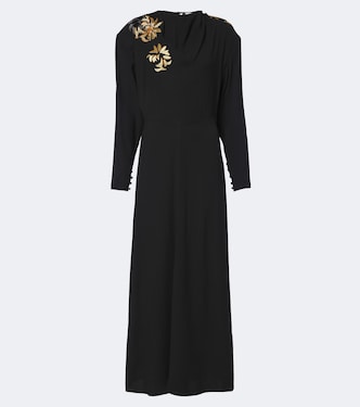 Verziertes Maxikleid Samsha aus Crêpe | Isabel Marant