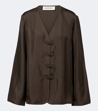 Oversized silk blouse | Róhe