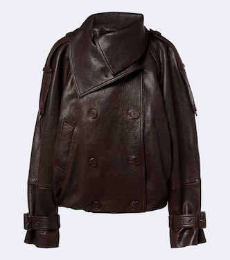 Cropped leather jacket  | Acne Studios