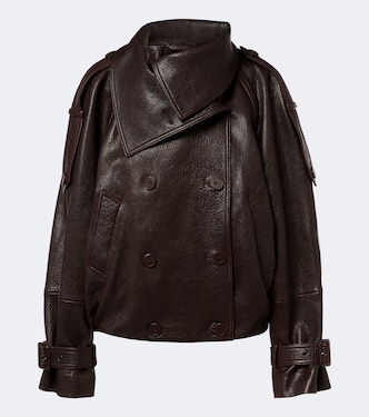 Cropped-Jacke aus Leder | Acne Studios