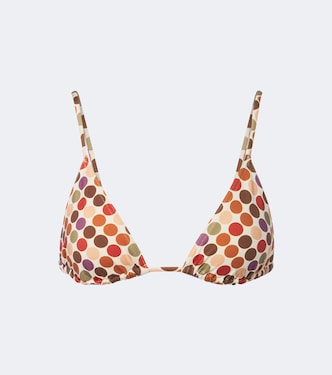 Colorful polka-dot bikini top | Eres