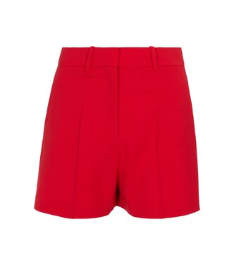 High-Rise Shorts mit Wollanteil | Valentino