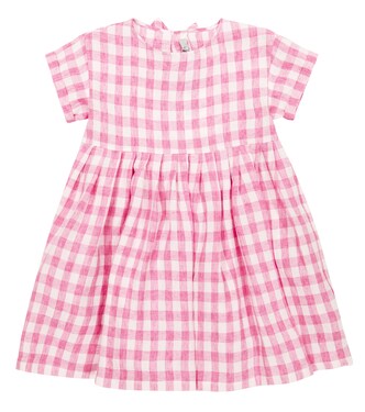 Gingham linen dress | Il Gufo
