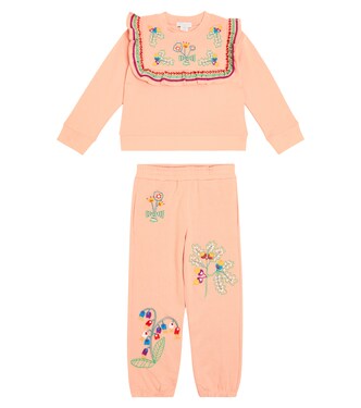 Embroidered sweatshirt and sweatpants set | Stella McCartney Kids