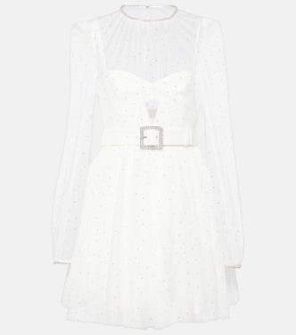 Bridal Mirabella embellished minidress | Rebecca Vallance