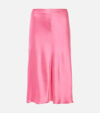 Satin midi skirt | Stella McCartney