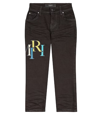 Distressed logo skinny jeans | Amiri Kids